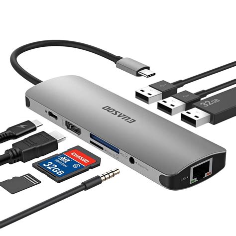 Usb c hub - USB C Hub, USB Hub to HDMI Multiport AorZ USB C Dongle Adapter 7 in 1 with 4K HDMI Output,3 USB 3.0 Ports,SD/Micro SD Card Reader,100W PD,Compatible with MacBook Pro Air HP XPS and More Type C Devices. 4.3 out of 5 stars. 6,001. 1K+ bought in past month. $19.99 $ 19. 99. List: $24.99 $24.99.